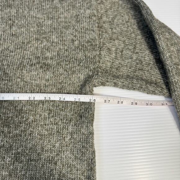 Ella Moss Cardigan Sweater Large Olive Green Minimalist Cozy Casual Layering - Picture 14 of 16